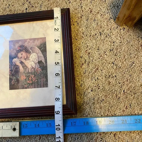 VTG Angel Girl Artwork Home Office Hanging Wall Decor Sing By Donna Richardson - Picture 2 of 8